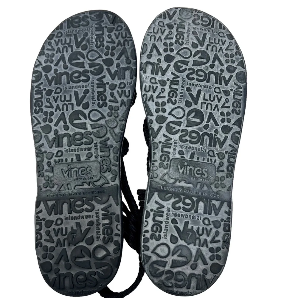 Vines Islandwear women's Midnight X Black Sandals size 7 🌴